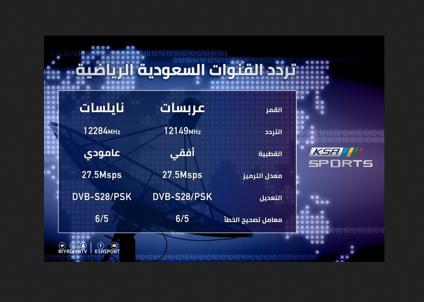 تردد قناة السعودية الرياضية Saudi HD sport لمتابعة المباريات السعودية