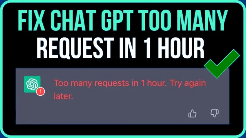 طلبات ChatGPT كثيرة جدًا في ساعة واحدة – كيفية الإصلاح