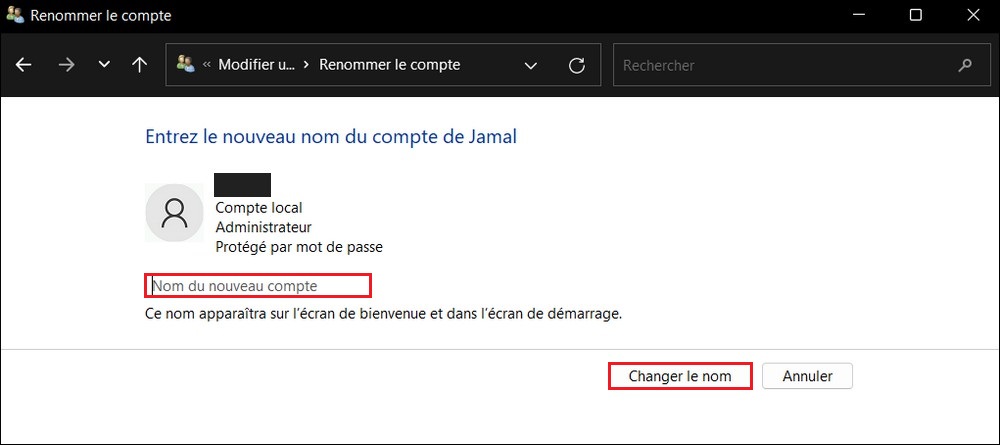 قم بتغيير اسم مستخدم Windows 11