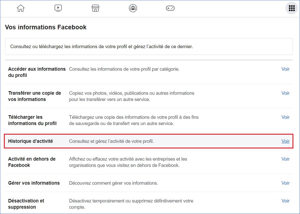 استرجع منشورات Facebook المحذوفة