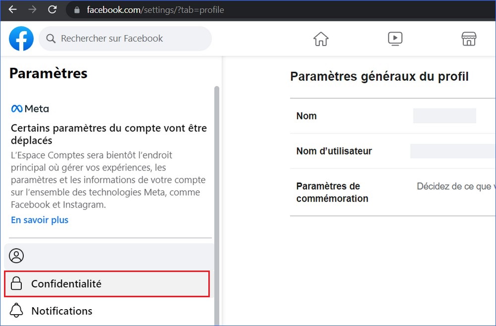 انقر فوق الخصوصية
