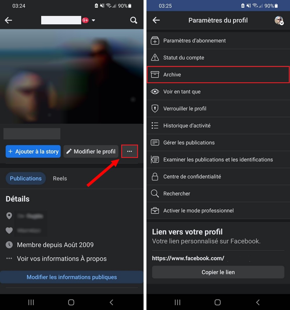 استرجع منشور Facebook المحذوف