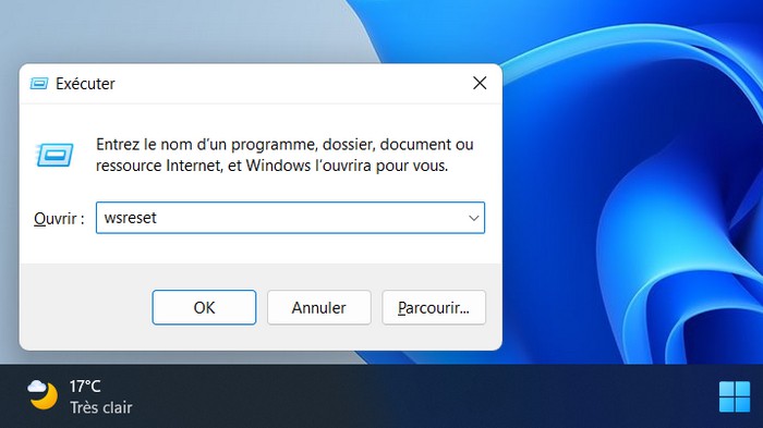 إعادة تعيين ذاكرة التخزين المؤقت لـ Microsoft Store