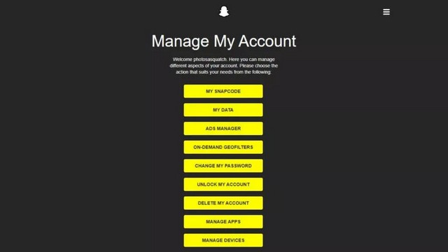 احذف حساب Snapchat الخاص بك
