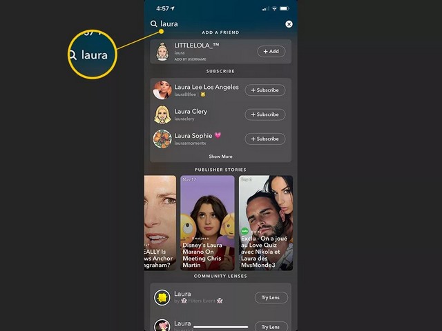 ابحث عن اسم المستخدم الخاص بهم