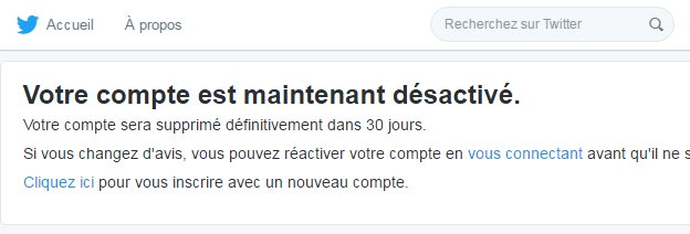 يخطرك تويتر بأن حسابك تم تعطيله
