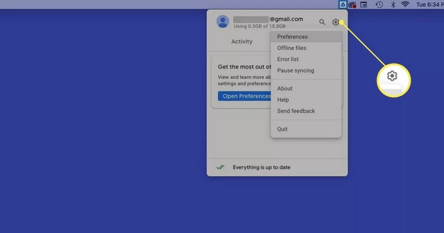 حدد الإعدادات