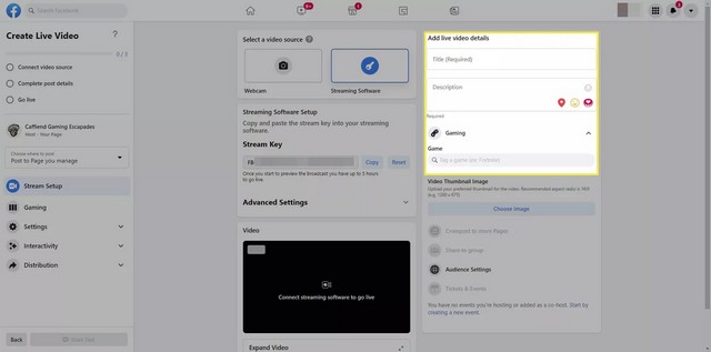 أدخل العنوان والوصف