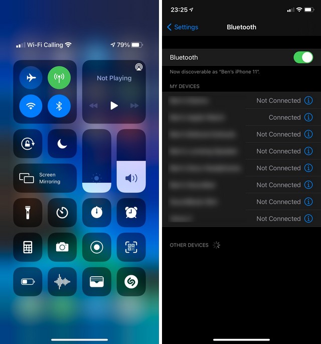 كيفية تمكين Bluetooth على iOS