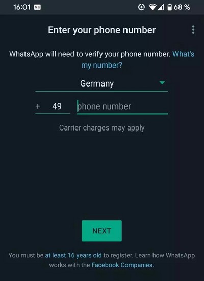 أدخل رقم هاتفك