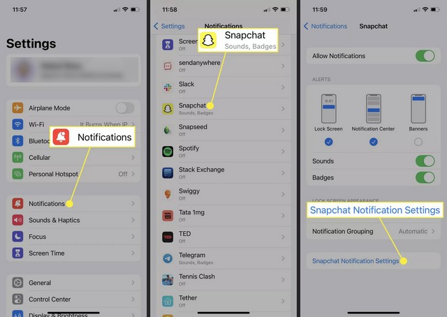 السماح بالإشعارات من إعدادات الهاتف