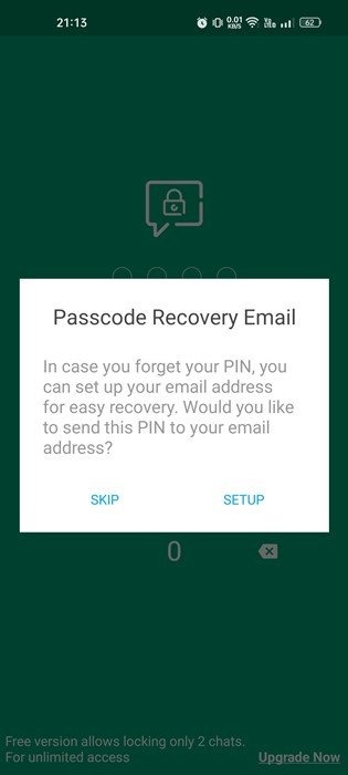 قفل محادثات WhatsApp الخاصة بك