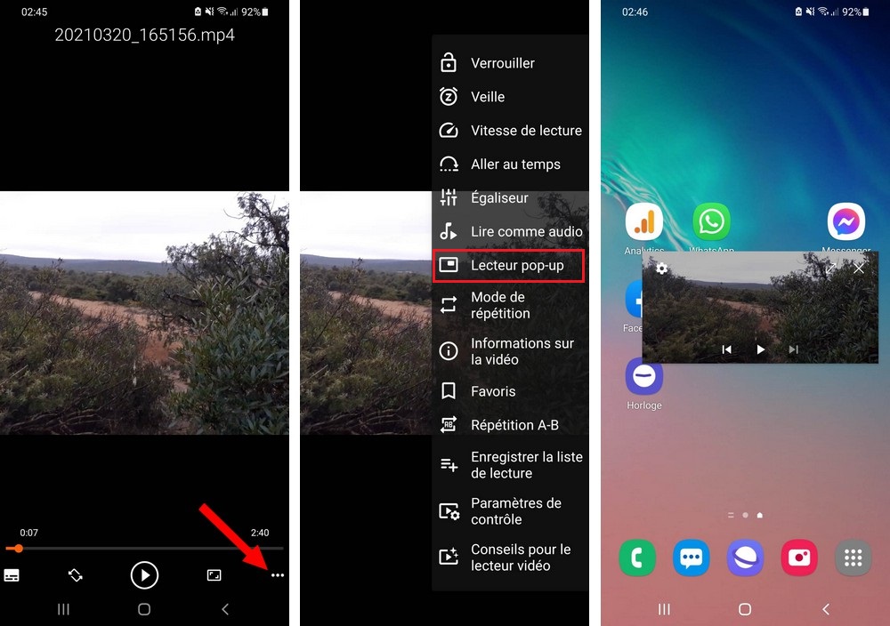 استخدم وضع صورة داخل صورة