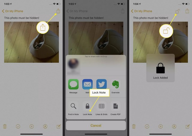 إخفاء الصور على جهاز iPhone و iPad