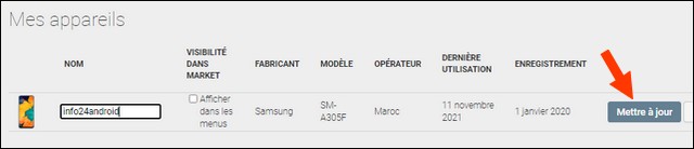 قم بإزالة هاتفك القديم من متجر Google Play