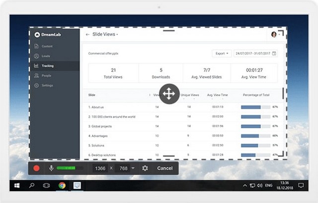 أفضل برنامج لتسجيل الشاشة لنظام التشغيل windows 10