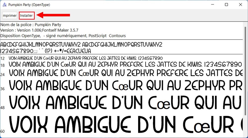 قم بتثبيت خط في Windows 11