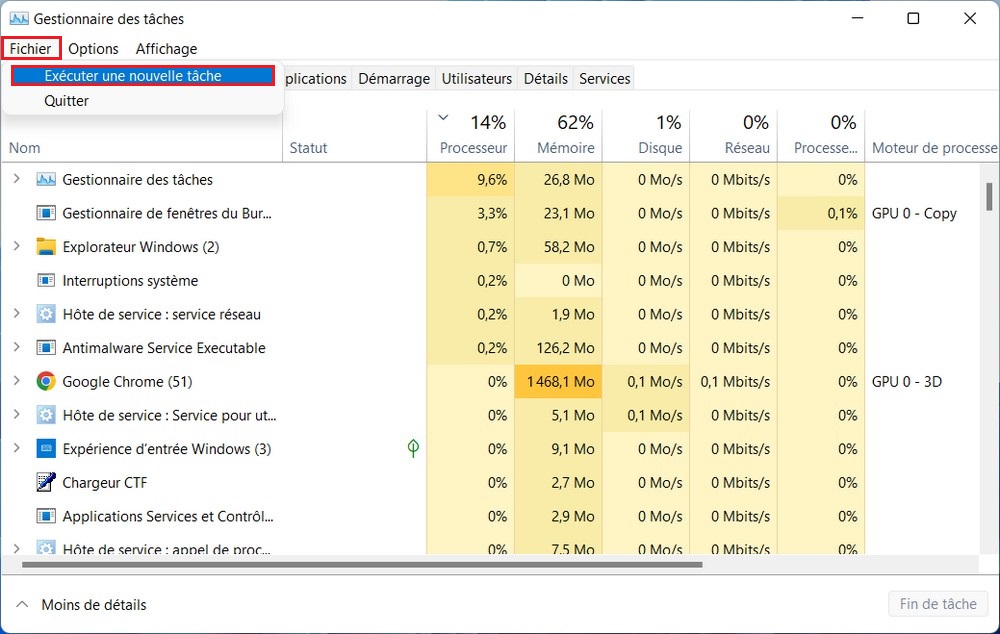 قم بتشغيل مهمة جديدة