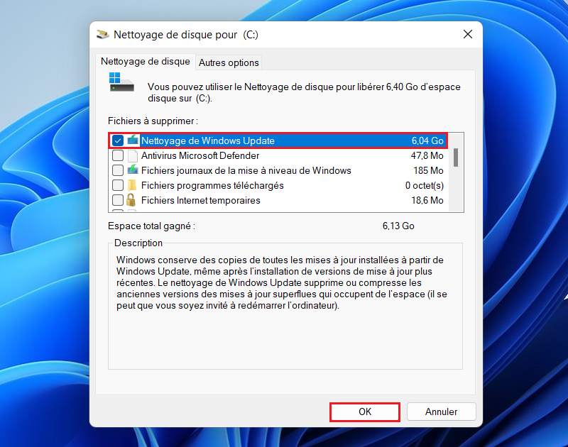 احذف ملفات Windows Update